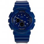 Baby-G Women's Blue Dial Analog Digital Blue Watch BA125-2A