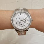 Michael Kors MK7294 Tibby Crystals Silver Tone Multifunction Watch