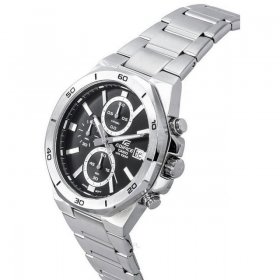 Casio Edifice Classic Standard Chronograph Analog Black Dial Quartz EFV-640D-1A 100M Men's Watch