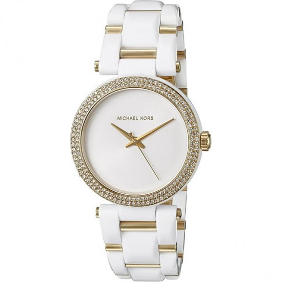 Michael Kors Womens Delray White Watch MK4315