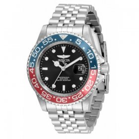 Invicta Pro Diver Quartz Black Dial Pepsi Bezel Men's Watch 34102