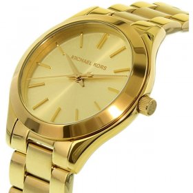 Michael Kors Women's Mini Slim Runway Gold-Tone Three-Hand Watch MK3512