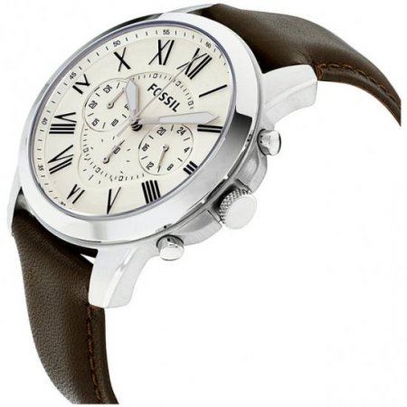 Fossil Men's Grant Leather Chronograph Watch (Style: FS4735)