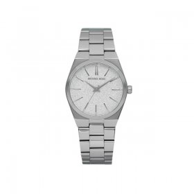 New Michael Kors Channing 35mm Steel Silver Dial Ladies Quartz Watch MK6626