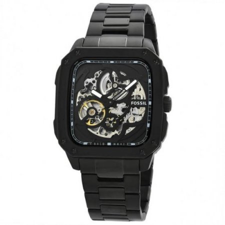 Fossil Inscription Automatic Black Dial Men's Watch ME3203