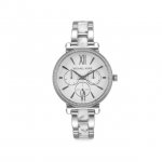 New Michael Kors Sofie Multiface Steel 36mm White Dial Lady Quartz Watch MK4345