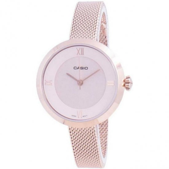 Casio Analog Pink Dial Ltp-e154mpg-4a Ltpe154mpg-4a Women\'s Watch