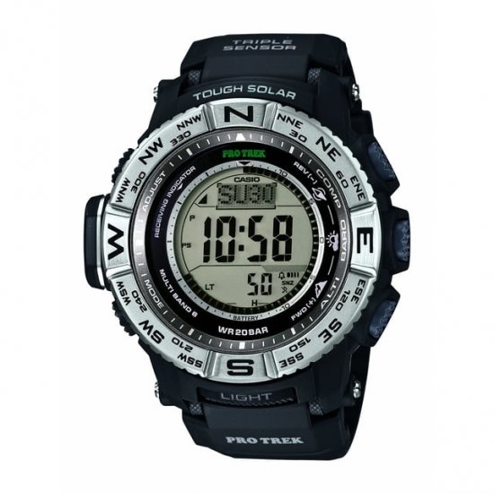 Casio Men\'s PRO TREK Atomic Solar Triple Sensor Watch