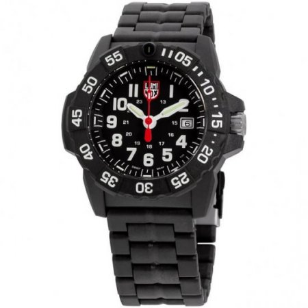 Luminox Men's 45mm Black Carbon Fiber Band & Case Quartz Analog Watch 3502