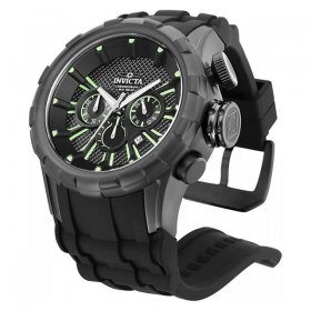 Invica I-Force Chronograph Black Dial Black Polyurethane Men's Watch 16974