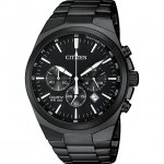 Citizen Men's Quartz Black Stainless Steel Chronograph Watch - AN8175-55E