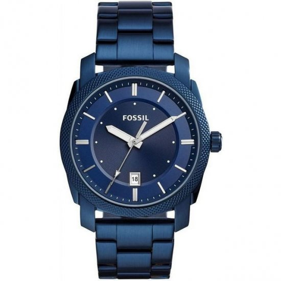 Fossil Men\'s Machine FS5231 Blue Stainless-Steel Japanese Quartz Fashion Watch