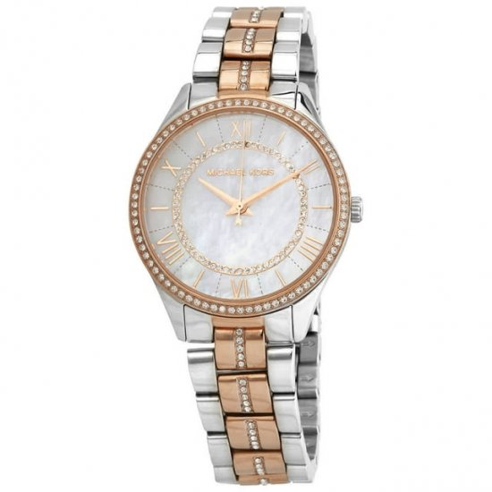 Michael Kors Lauryn Quartz White Mother of Pearl Dial Ladies Watch MK3979