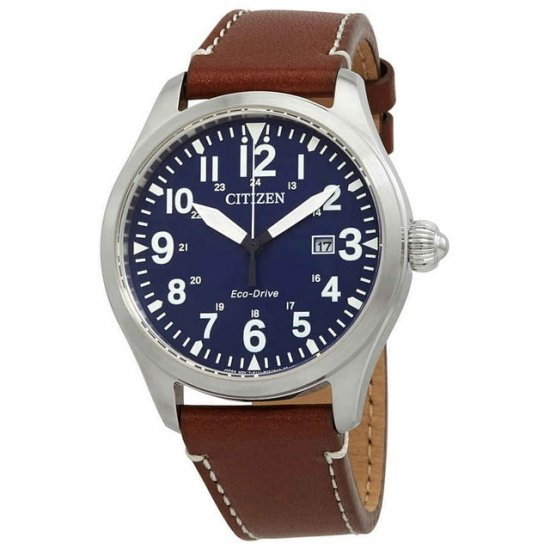 Citizen Chandler Military Eco-Drive Blue Dial Men\'s Watch BM6838-17L