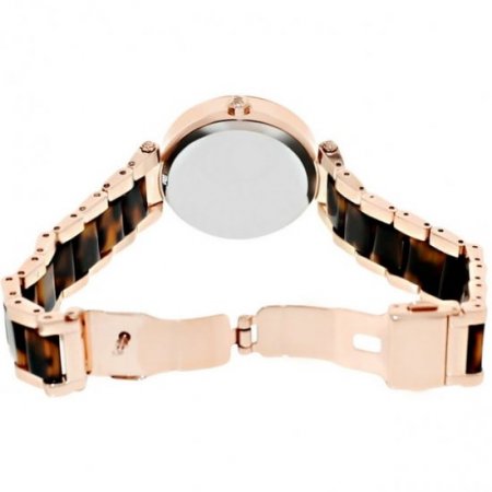 Michael Kors Women's Mini Parker Tortoise Acetate and Rose Gold-Tone Watch, MK5841