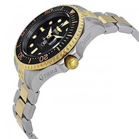 Invicta Grand Diver Automatic Black Dial Two-tone Men's Watch 27614