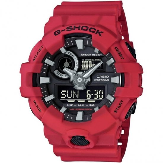 G-Shock Red Digital Analog Watch GA700-4A