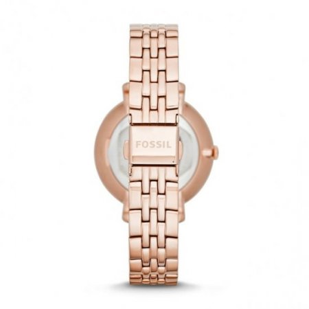 Fossil Women's Jacqueline Rose Gold Dial Watch - ES3435