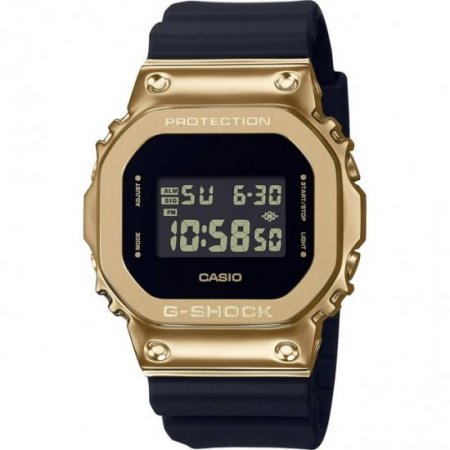 Casio G-Shock Mens Digital Gold Tone Plated Metal Quartz Watch GM5600G-9