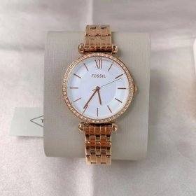 Fossil BQ3497 Tillie Three-Hand Rose Gold-Tone Stainless Steel Watch