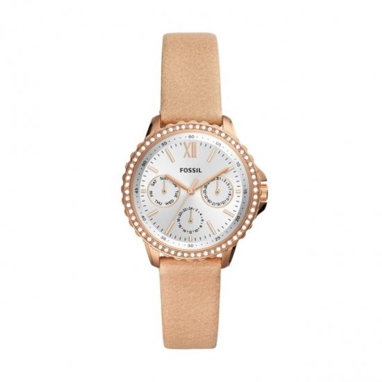 Fossil Women\'s Izzy Multifunction, Rose Gold-Tone Stainless Steel Watch, ES4888