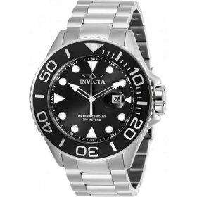 Invicta Pro Diver Quartz Black Dial Stainless Steel Men's Watch 28765