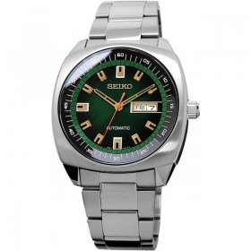 Seiko Recraft Automatic Green Dial Stainless Steel Men's Watch SNKM97