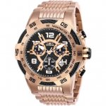 Invicta Men's 25287 Speedway Quartz Multifunction Rose Gold Black Dial Watch