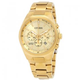 Citizen Chronograph Quartz Gold Dial Men's Watch AN8172-53P