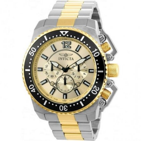 21955 Men's 'Pro Diver' Quartz Chronograph 2Tone Stainless Steel Watch