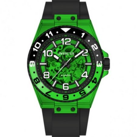 Invicta Speedway Automatic Skeleton Green Dial Sprite Bezel Men's Watch 44390