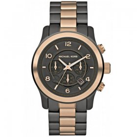 Michael Kors Men's MK8189 Runway Gunmetal Dial Two Tone Stainless Steel Bracelet Chronograph Watch