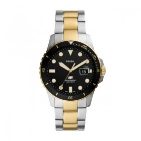 Fossil Blue Three-Hand Date Two-Tone Stainless Steel Watch