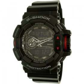 Men's G-Shock GA400-1B Black Resin Quartz Sport Watch