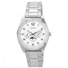 Casio Standard Analog Moon Phase White Dial Quartz MTP-M300D-7A MTPM300D-7 Men's Watch