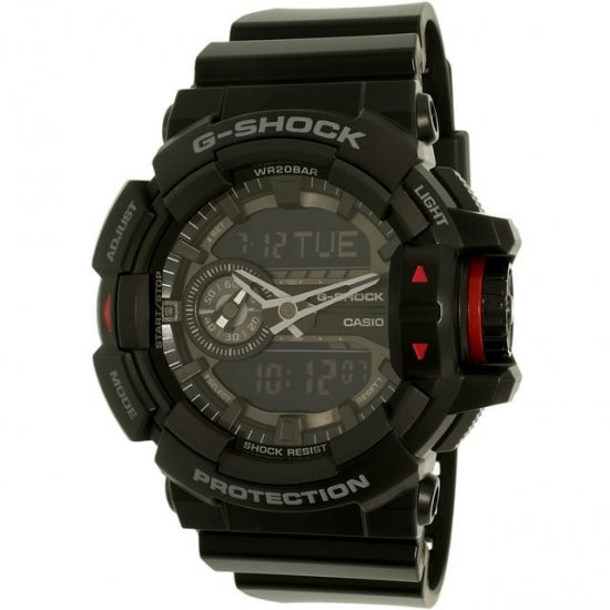 Men\'s G-Shock GA400-1B Black Resin Quartz Sport Watch