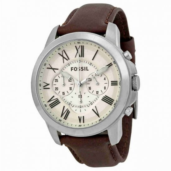 Grant Chronograph Egg Shell Dial Mens Watch FS4735