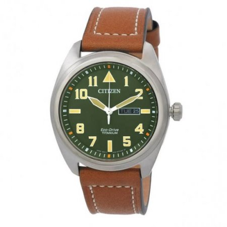 Citizen Eco-Drive Avion Super Titanium Green Dial Men's Watch BM8560-02X