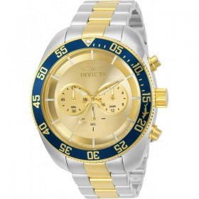 Invicta Pro Diver Chronograph Quartz Gold Dial Men's Watch 30057