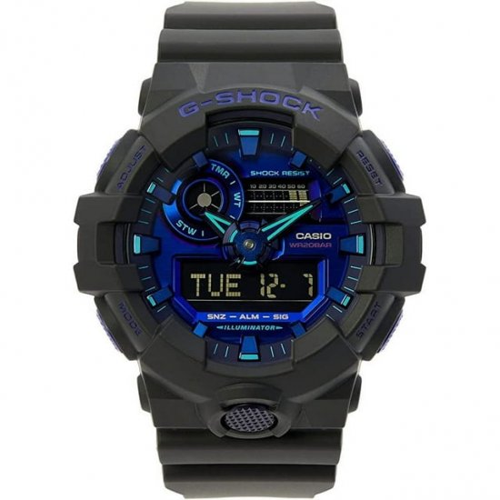 Casio GA700VB-1A Men\'s G-Shock Black Resin Strap Ana Digi Watch