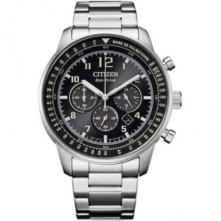 Citizen CA4500-83E Men's Black Dial SS Bracelet Chronograph Watch