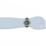 Invicta Men's Speedway Chronograph 100m Blue/Gold Silicone S. Steel Watch 25508