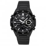 Casio Edifice Analog Digital Stainless Steel Black Dial Quartz EFV-C110DC-1A 100M Men's Watch