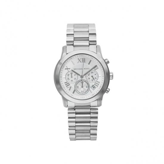 New Michael Kors Cooper Steel Chronograph Silver Dial Lady Quartz Watch MK6273