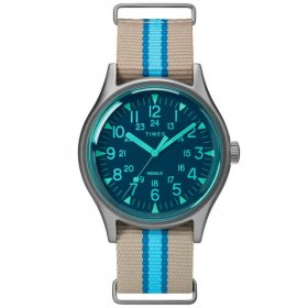 Timex MK1 Aluminum California Blue Dial Canvas Strap Men's Watch TW2T25300