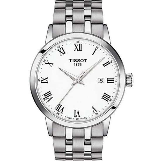 Tissot Men\'s Classic White Dial Watch - T1294101101300