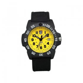 Luminox Navy Seal Scott Cassell UVP 44mm Yellow Dial Mens Watch XS.3505.SC