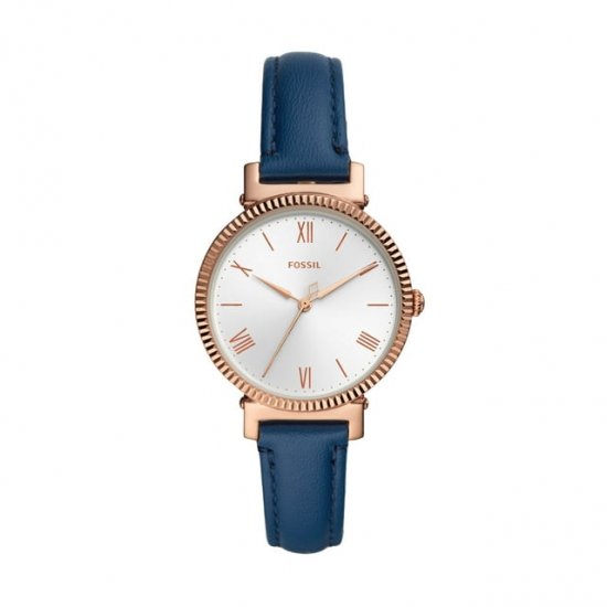 Fossil Women\'s Daisy Three-Hand, Rose Gold-Tone Stainless Steel Watch, ES4862