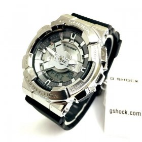 Women's Casio G-Shock GM-S110 Steel Analog Digital Watch GMS110-1A