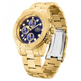 Invicta Pro Diver Chronograph Blue Dial Gold-plated Men's Watch 19157